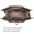 thumbnail image 4 of Dasein Handbags for Women Purses Monogram Satchel Purse Large Tote Ladies Handbag Shoulder Bags Top Handle Work Bag 2pcs Set, 4 of 8