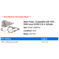 thumbnail image 2 of Water Pump - Compatible with 1992 - 2000 SC300 3.0L 6-Cylinder 1993 1994 1995 1996 1997 1998 1999, 2 of 2