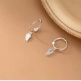 thumbnail image 2 of QQTDFG Gril's 925 Sterling Silver Small Angel Wing Huggie Hoop Earrings A1960-Silver, 2 of 2
