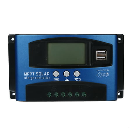 Iuhan 100A MPPT Solar Panel Regulator Charge Controller 12V/24V Auto Focus