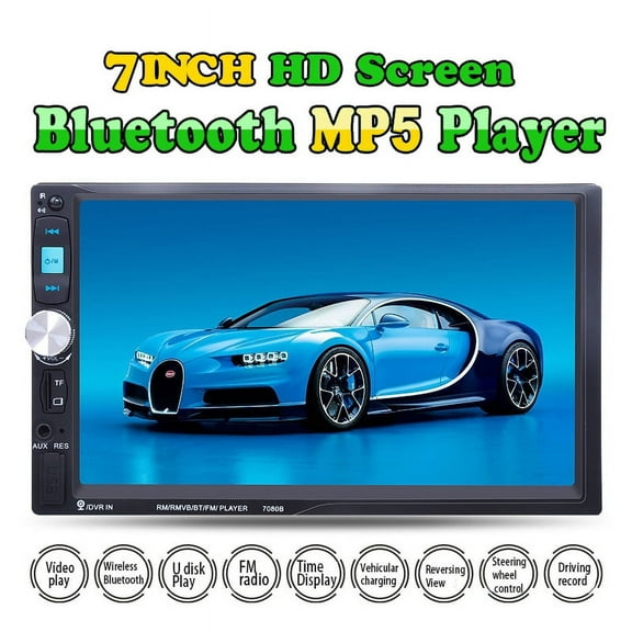 7" inch 2 DIN Car Radio car audio stereo car auto MP5/MP4/MP3 Player FM Touch Screen USB AUX IN Bluetooh handfree call Head Unit