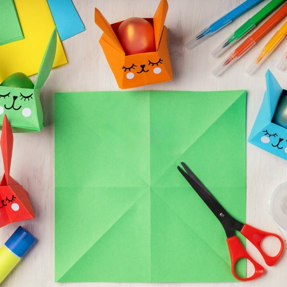 WHAMVOX 200 Pcs Assorted Cardstock Multi Colored Square for Beginners and Advanced present Giving