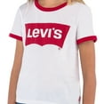 thumbnail image 5 of Levi's Girls Short Sleeve Ringer T-Shirt, Sizes 4-16, 5 of 8