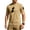 Khaki, variant on Mens Loose Fit Tactical T-Shirts Crew Neck Quick Dry Polyester Hook Loop Patch Breathable Short Sleeve Outdoor, Royal Blue, 3XL