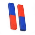 thumbnail image 3 of HEVIRGO 2Pcs/Set Physics Experiment Pole Teaching Tool Red Blue Painted N/S Bar Magnet, 3 of 6