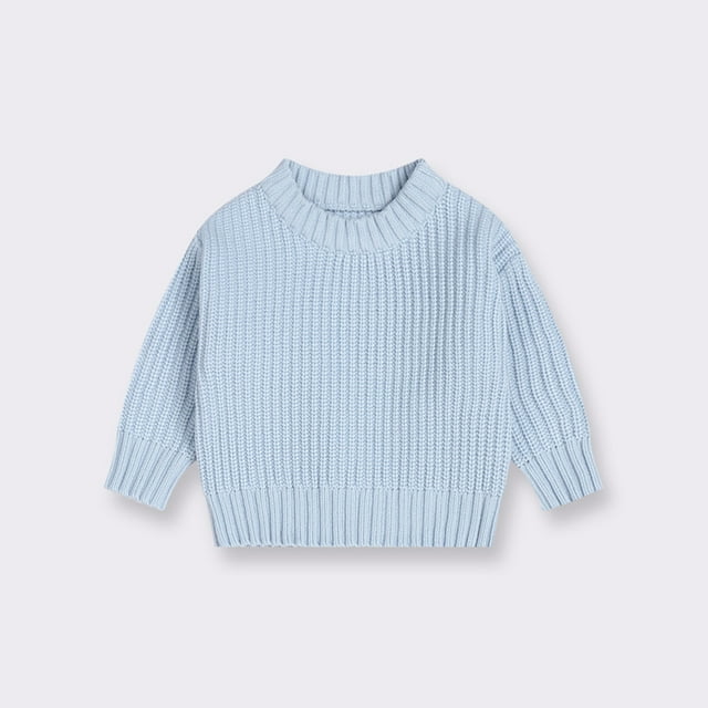 EQWLJWE Ensemble Tricot pour Bébé Fille Col Rond Manches Longues Chandail Automne Hiver 6 Mois-5 Ans