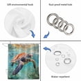 thumbnail image 5 of Sea Turtle Waterproof Fabric Shower Curtain,Coastal Nautical Ocean Summer Beach Waterproof Fabric Shower Curtain for Bathroom Curtains Bathtubs Hotel Shower Curtains with 12 Hooks Standard 72x72, 5 of 8