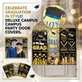 thumbnail image 2 of Graduation Season Decorative Door Cover, Congrats Grad Party Banner with Cap Diploma Designs, for Campus Graduation Ceremony, Photo Booth Prop, Home Door Decoration - 1PC, 2 of 5