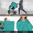 thumbnail image 2 of Zufioo Cute Cat Paw And Dog Print Baby Stroller Seat Nursing Cover, Baby Stroller Canopy Seat Cover Breastfeeding Cover, Suitable for Indoor and Outdoor-One Size, 2 of 9