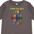 thumbnail image 4 of Inktastic Time to Get Cray Cray Crayons Humor Boys or Girls Long Sleeve Toddler T-Shirt, 4 of 5