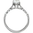 thumbnail image 3 of Round Diamond Solitaire Engagement Ring,14k White Gold (0.54 Ct,D Color,SI1 Clarity) GIA Certified, 3 of 6