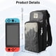 thumbnail image 3 of Funda de transporte portátil compatible con Nintendo Switch/OLED/Lite, bolso bandolera negro de gran capacidad con 12 compartimentos para juegos y tapas para los pulgares, 3 of 7