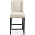 thumbnail image 6 of Hawthorne Collections 26.5" Fabric Upholstered Counter Stool in Beige (Set of 2), 6 of 7