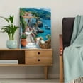 thumbnail image 5 of Mediterranean Coastal Village Canvas Print/Wall Art， Perfect for Living Room， Bedroom， Bathroom， Kitchen， and Office Decor, 5 of 8