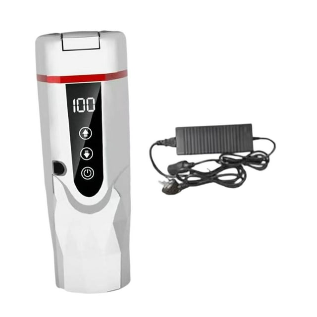 Calentador de agua eléctrico de 12 V y 24 V para preparar leche, café y RV Blanco