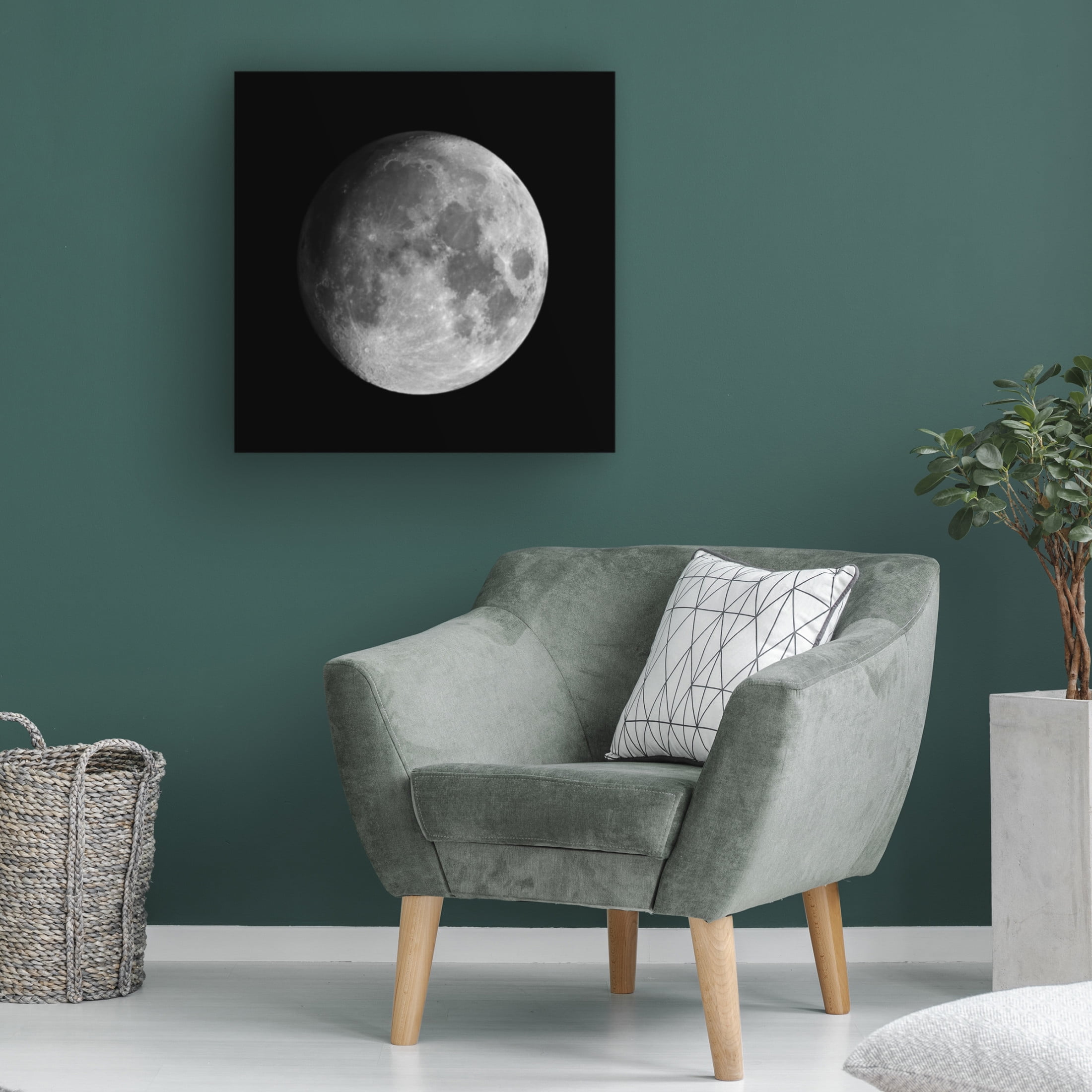 Trademark Fine Art David Dayag Moon Canvas Wall Art