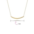 thumbnail image 3 of Bling Jewelry Womens Minimalist Curved Bar Pendant Necklace in 14K Rose Gold Plated Sterling Silver, 3 of 5