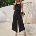 thumbnail image 6 of Women Casual Fashion Women's Solid Color Long Sleeved Jumpsuit Pants Flight Jumpsuit Women New Years Jumpsuit Interview Attire for Women Body Suit Woman Formal Pant Suits for Women Evening Wear Long, 6 of 6