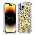 thumbnail image 1 of Yellow Melting Face Clear Case for iPhone 14 Pro,Aesthetic Art Design Case for Men Women,Unique Soft Transparent TPU Bumper Case Cover, 1 of 5