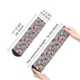 thumbnail image 2 of Goofa Daisies Flowers Pattern Non Slip Socks with Grips for Elderly, Crew Socks Yoga Hospital Socks Cushioned Sole Gripper Socks for Men Women, 2 of 5
