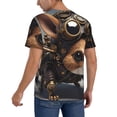 thumbnail image 2 of Uemuo Steampunk Squirrel Pilot Print Mens Polo Shirts Baseball T-shirt Performance Short Sleeve Golf Shirt Moisture Wicking Athletic Casual Collared T-Shirt-XX-Large, 2 of 7