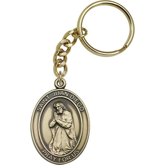 Antique Gold Juan Diego Keychain