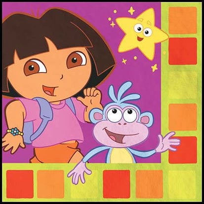 Dora The Explorer Lunch Napkins, 8ct