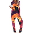 thumbnail image 3 of QIUOMBBP Womens Halloween Cute Pajama Sets Button Long Sleeve Shirts and Lounge Wide Leg Pant with Pockets Sleepwear 2 Piece Outfits, Multicolor, S, 3 of 7