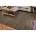 thumbnail image 2 of HomeRoots 353021 5 x 7 ft. Jute Slate & Ivory Area Rug, 2 of 9