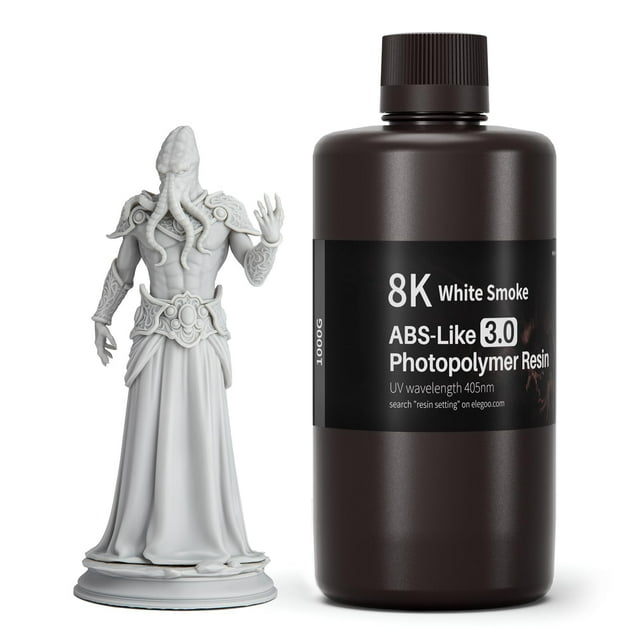 Resina ELEGOO mejorada 8K tipo ABS 3.0 1000 g para impresoras 3D