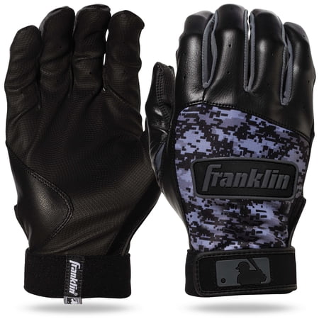 Franklin Sports Digitek Batting Gloves Black/Black Digi Youth Small