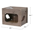 thumbnail image 2 of PetPals Contemporary Minimalist Design Cat House - 14"H, Replaceable, Medium, Jodie, 2 of 6