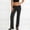 Black, variant on Straight Leg Pants Women Mid Rise Slim Fit Classic Polka Dot Pattern Trousers with Pockets Stylish Comfy Daily Casual Office Fashion Wear