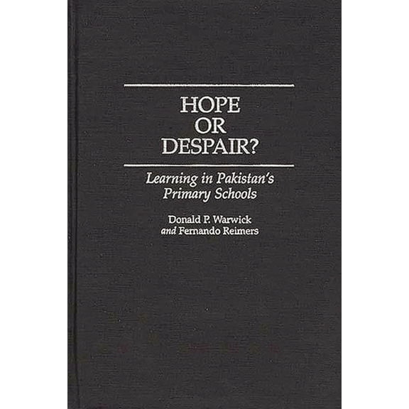 Series on Advances in Mathematics for Hope or Despair?: Learning in Pakistan's Primary Schools, (Hardcover)