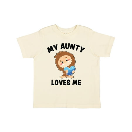 

Inktastic Cute Bigfoot My Aunty Loves Me Gift Toddler Boy Girl T-Shirt