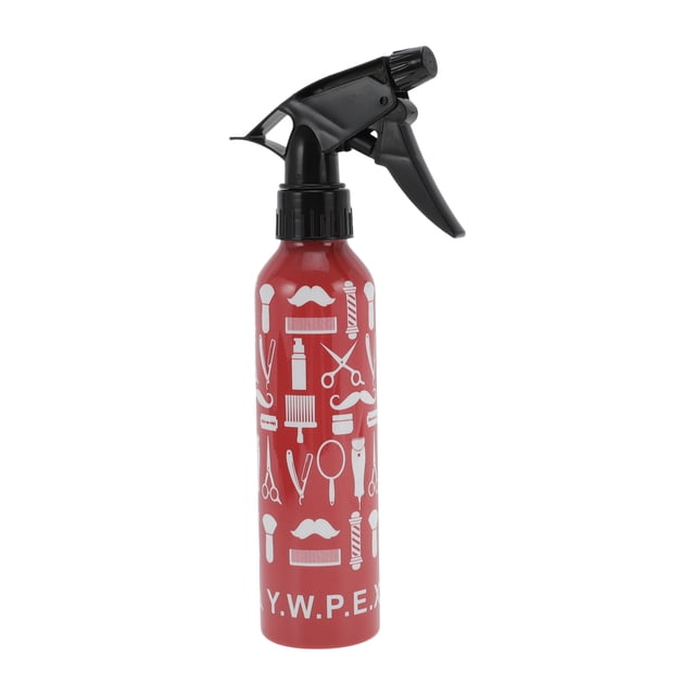 Unique Bargains 1 Pc Refillable Spray Bottles Tools Pattern Hair Spray Bottles for Hair 300ml Red