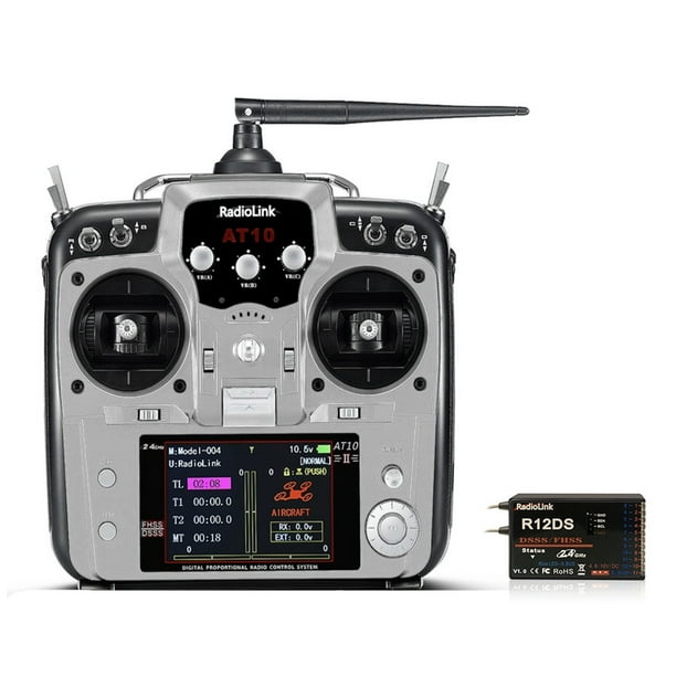 Radiolink AT10 II 12CH RC Mode 2 2.4G DSSS&FHSS Remote Controller and