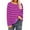 Purple, variant on Ofreoo Women's Fashion Long Sleeved Top Striped Knitted T-shirt Loose Fitting T-Shirt Free People Dupe Deal of the Week