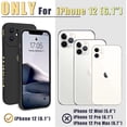 thumbnail image 2 of Compatible with iPhone 12 Case 6.1 inch for Women Girls, Cute Luxury Love Heart [Soft Anti-Scratch Full Camera Lens Protection] Silicone Girly Shockproof Phone Case for iPhone 12-Black, 2 of 14