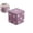 Purple, variant on Dice Cubic Foot Stool, Furry Footrest, Stable Structure, Soft Comfortable Ottoman Foot Rest for Home Living Room Bedroom, 7.87x7.87 Inch