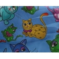 thumbnail image 4 of oneOone Georgette Viscose Medium Blue Fabric Kitten Cats Sewing Fabric By The Yard Printed Diy Clothing Sewing Supplies 42 Inch Wide-1UW, 4 of 4