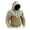 D1-Khaki829, variant on Men's Viking Zip Up Hooded Jacket Soft Fleece Sweatshirt White Celtic Knot Partial Print Vintage Nordic Outerwear With Pocket