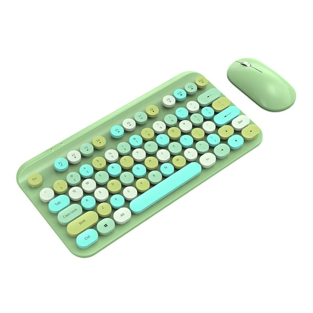 Seitruly Teclado inalámbrico para ordenador de juegos de 1600DPI, portátil para Gamer de negocios, teclado mecánico, juego de ratón, equipo Videojuegos y accesorios Tipo 2