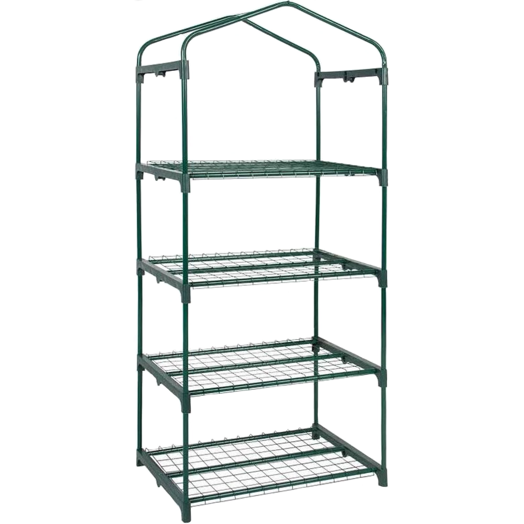 GENESIS 4 Tier Portable Rolling Greenhouse with Clear Cover