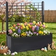 thumbnail image 5 of BrylaneHome Outdoor Freestanding Climbing Flower Plant Box with Trellis Planter Patio Deck Yard, 5 of 6
