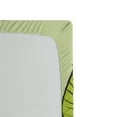 thumbnail image 2 of Ambesonne Cartoon Fitted Sheet, Hedgehog Chevron, Twin Size, Green Brown Beige, 2 of 2
