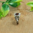 thumbnail image 5 of Natural Red Garnet Gemstone 925 Sterling Silver Design Wedding Engagement Ring Gift Jewelry for Women, 5 of 5