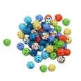 thumbnail image 1 of AMLESO 50 Pcs Rhinestone Beads Pattern Round Buttons Haberdashery Embellishment Jewelry, 1 of 7