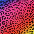 thumbnail image 4 of Everything Comfy Leopard Print Decorative Throw Pillow, 16x16 Inch, Rainbow Gradient/Black,, 4 of 4