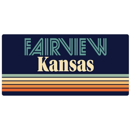 

Fairview Kansas 5 x 2.5-Inch Fridge Magnet Retro Design